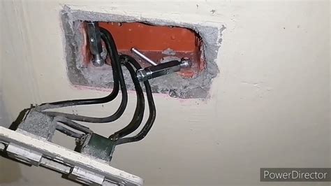 electrical box falling out of wall|electrical box screw hole broken.